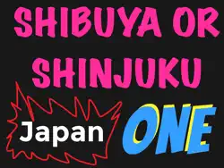 shibuya or shinjuku at night book cover image