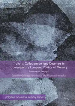 traitors, collaborators and deserters in contemporary european politics of memory book cover image
