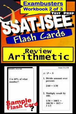 ssat-isee test prep arithmetic review--exambusters flash cards--workbook 2 of 3 book cover image