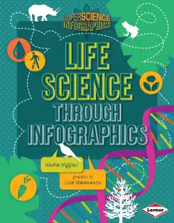 life science through infographics book cover image