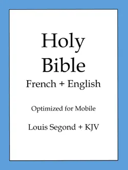 holy bible, english and french edition book cover image