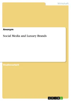 social media and luxury brands book cover image