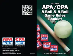 apa/cpa 8-ball & 9-ball game rules booklet book cover image