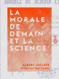 la morale de demain et la science book cover image