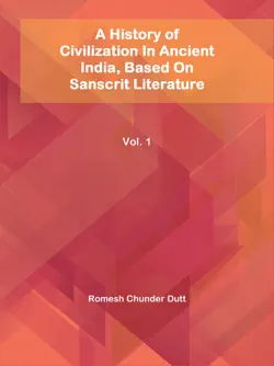 a history of civilization in ancient india, based on sanscrit literature imagen de la portada del libro