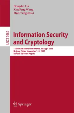 information security and cryptology book cover image