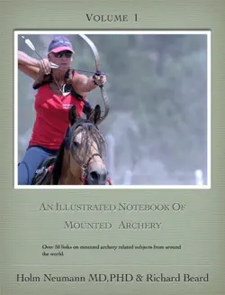 an illustrated notebook of mounted archery book cover image