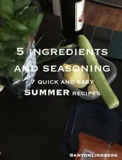 summer - 7 quick and easy recipes book cover image
