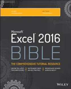 excel 2016 bible book cover image