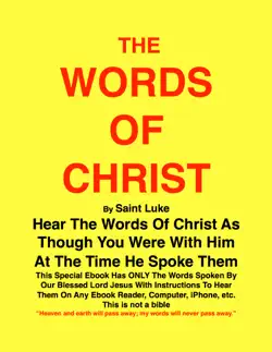 the words of christ by st luke book cover image
