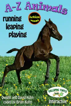 a-z animals: running, leaping, playing book cover image