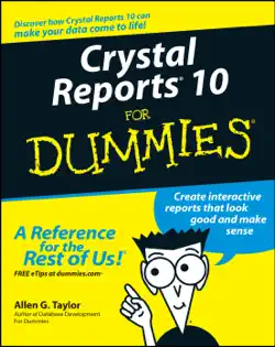 crystal reports 10 for dummies book cover image