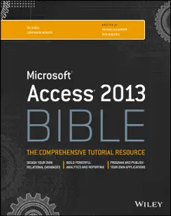 access 2013 bible book cover image