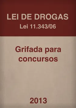 lei de drogas para concursos 2013 book cover image