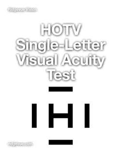hotv single letter visual acuity test book cover image