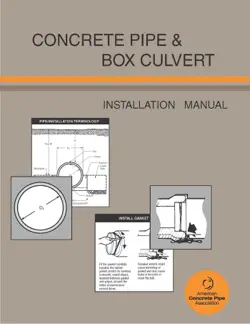 concrete pipe and box culvert installation book cover image