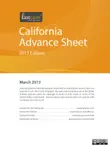 California Advance Sheet March 2013 synopsis, comments