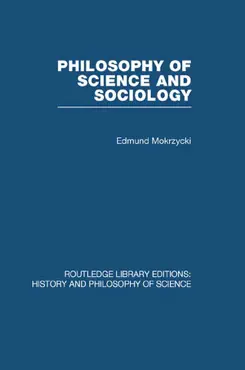 philosophy of science and sociology book cover image