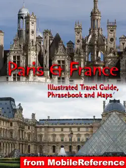 paris & france: illustrated travel guide, phrasebook, and maps (mobi travel) book cover image