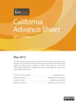 California Advance Sheet May 2012 synopsis, comments