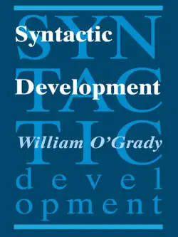 syntactic development book cover image
