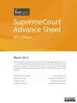 U.S. Supreme Court Advance Sheet March 2013 synopsis, comments