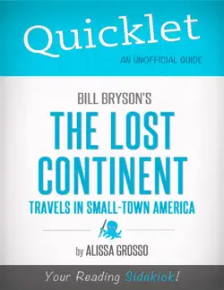 quicklet on bill bryson's the lost continent: travels in small-town america (cliffsnotes-like summary, analysis, and commentary) imagen de la portada del libro