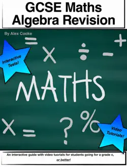 gcse maths algebra revision book cover image