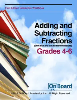 adding and subtracting fractions book cover image