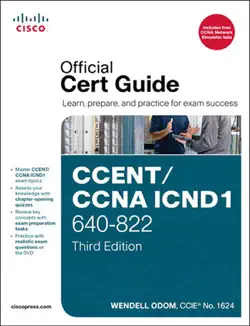 ccent/ccna icnd1 640-822 official cert guide, 3/e book cover image