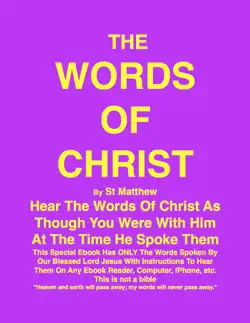 the words of christ by st matthew book cover image