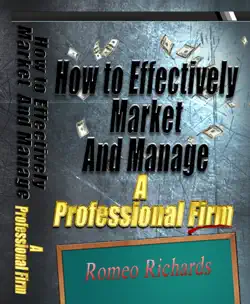 how to effectively market and manage a professional firm book cover image