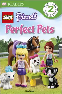 dk readers l2: lego® friends perfect pets (enhanced edition) book cover image