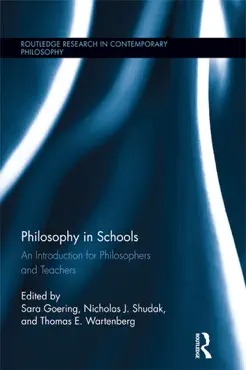 philosophy in schools book cover image