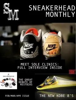 sneakerhead monthly magazine book cover image