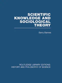 scientific knowledge and sociological theory book cover image