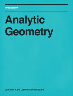 analytic geometry book cover image