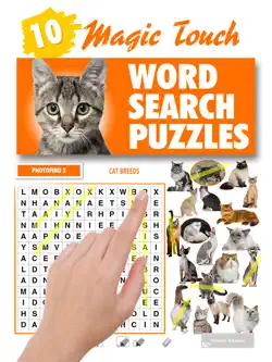 magic touch - cat breeds word search puzzles book cover image