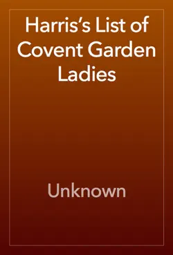 harris’s list of covent garden ladies book cover image