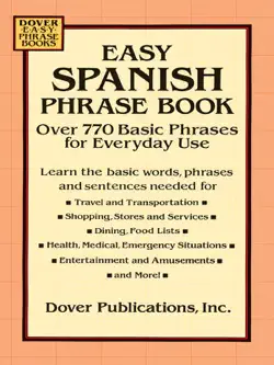 easy spanish phrase book book cover image