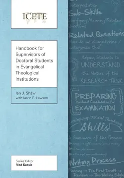 handbook for supervisors of doctoral students in evangelical theological institutions book cover image