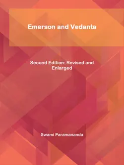 emerson and vedanta book cover image