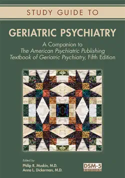 study guide to geriatric psychiatry book cover image