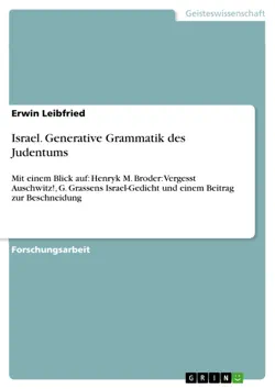 israel. generative grammatik des judentums book cover image