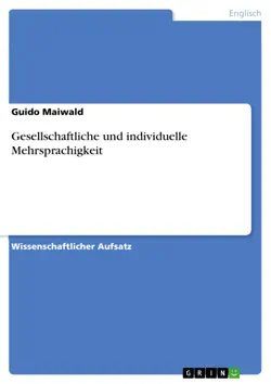 gesellschaftliche und individuelle mehrsprachigkeit imagen de la portada del libro