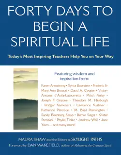 forty days to begin a spiritual life imagen de la portada del libro