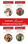 Harlequin Presents October 2016 - Box Set 2 of 2 synopsis, comments