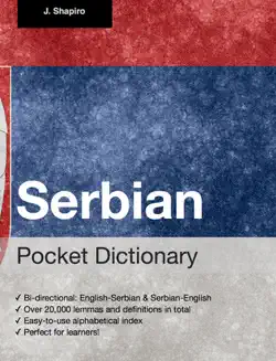 serbian pocket dictionary book cover image
