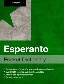 esperanto pocket dictionary book cover image