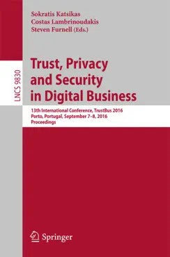 trust, privacy and security in digital business book cover image